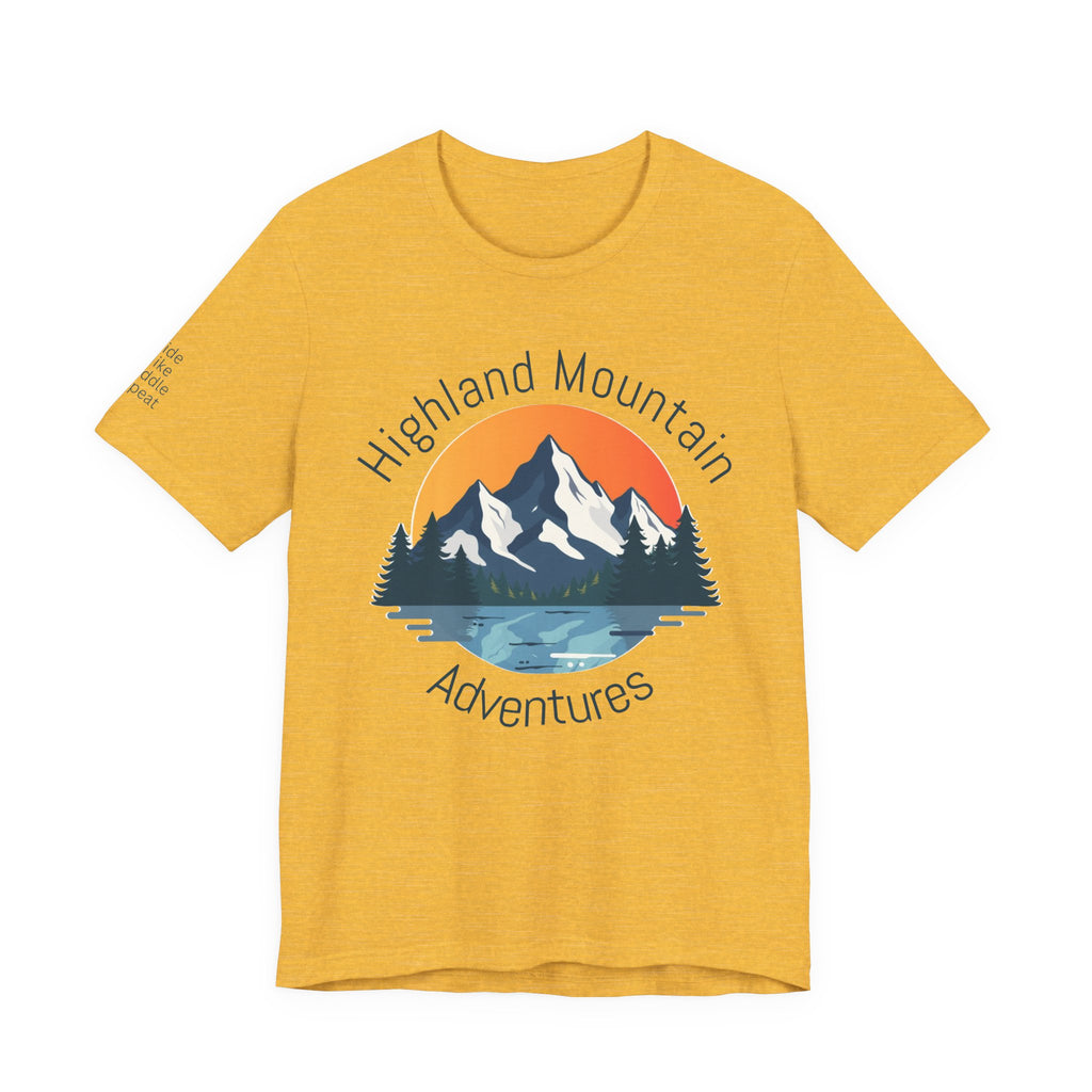 Highland Mountain Adventures Tee – Bella + Canvas 3001