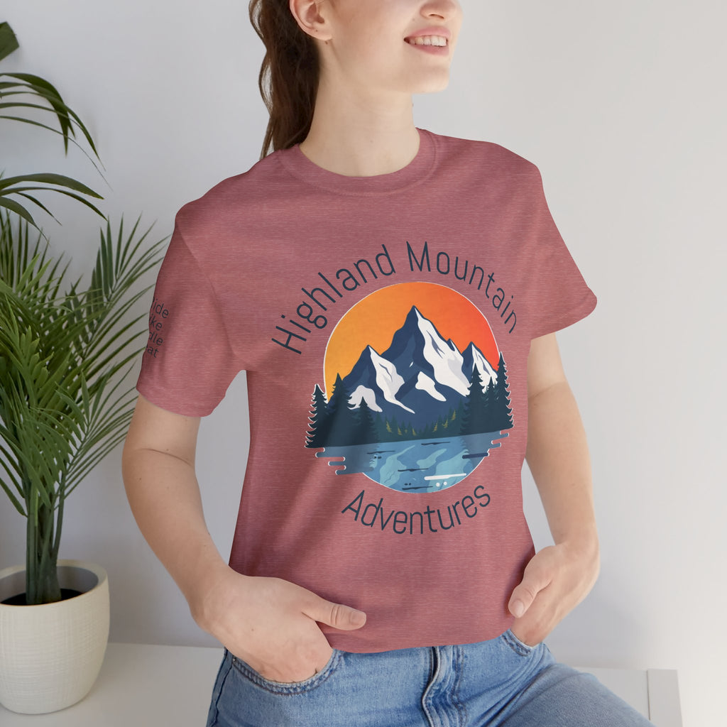 Highland Mountain Adventures Tee – Bella + Canvas 3001