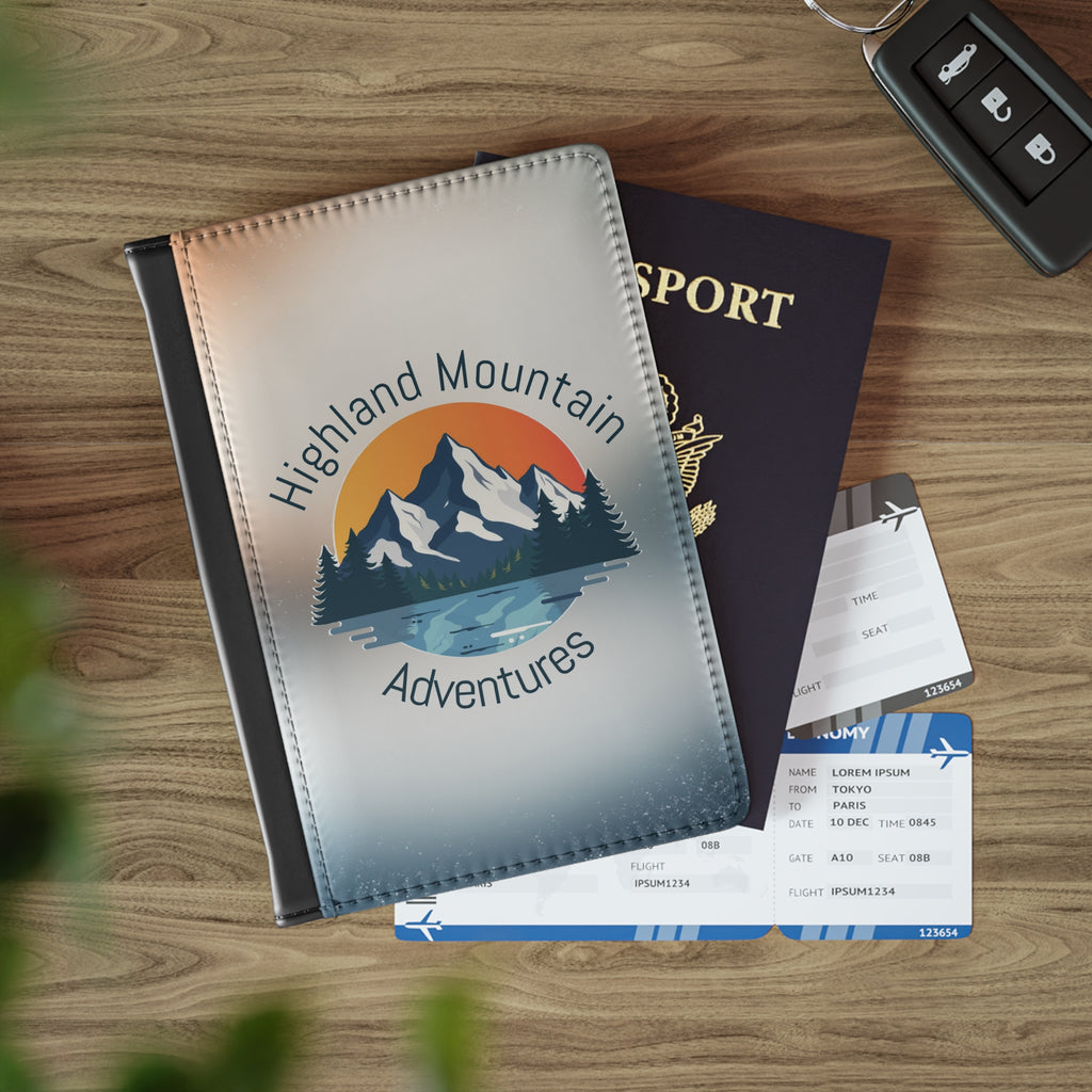 Highland Mountain Adventures Passport Wallet