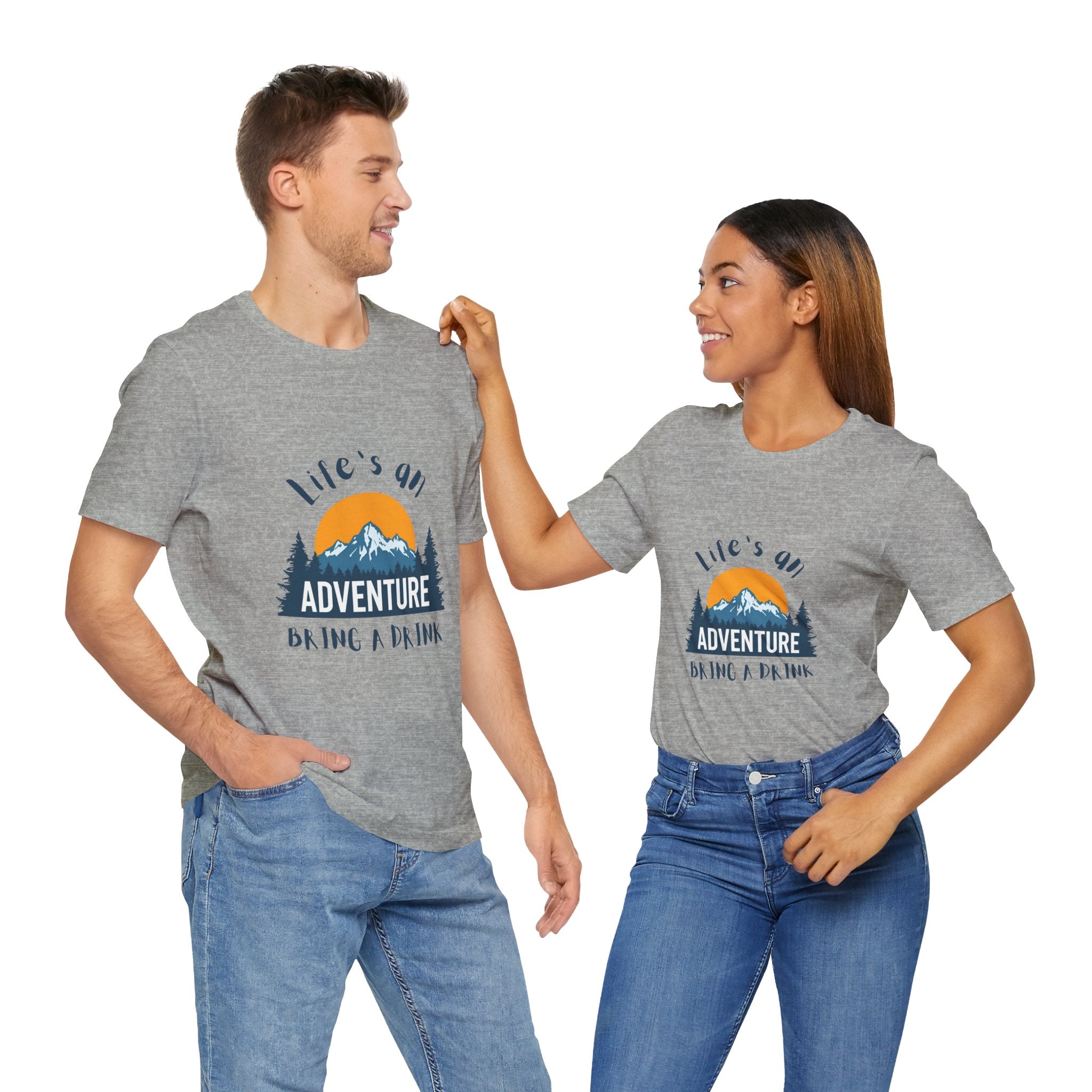 Life’s an Adventure, Bring a Drink - Mountain Graphic Tee