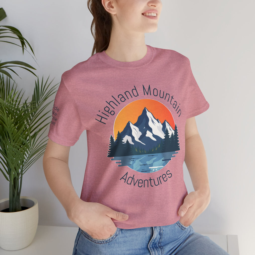 Highland Mountain Adventures Tee – Bella + Canvas 3001